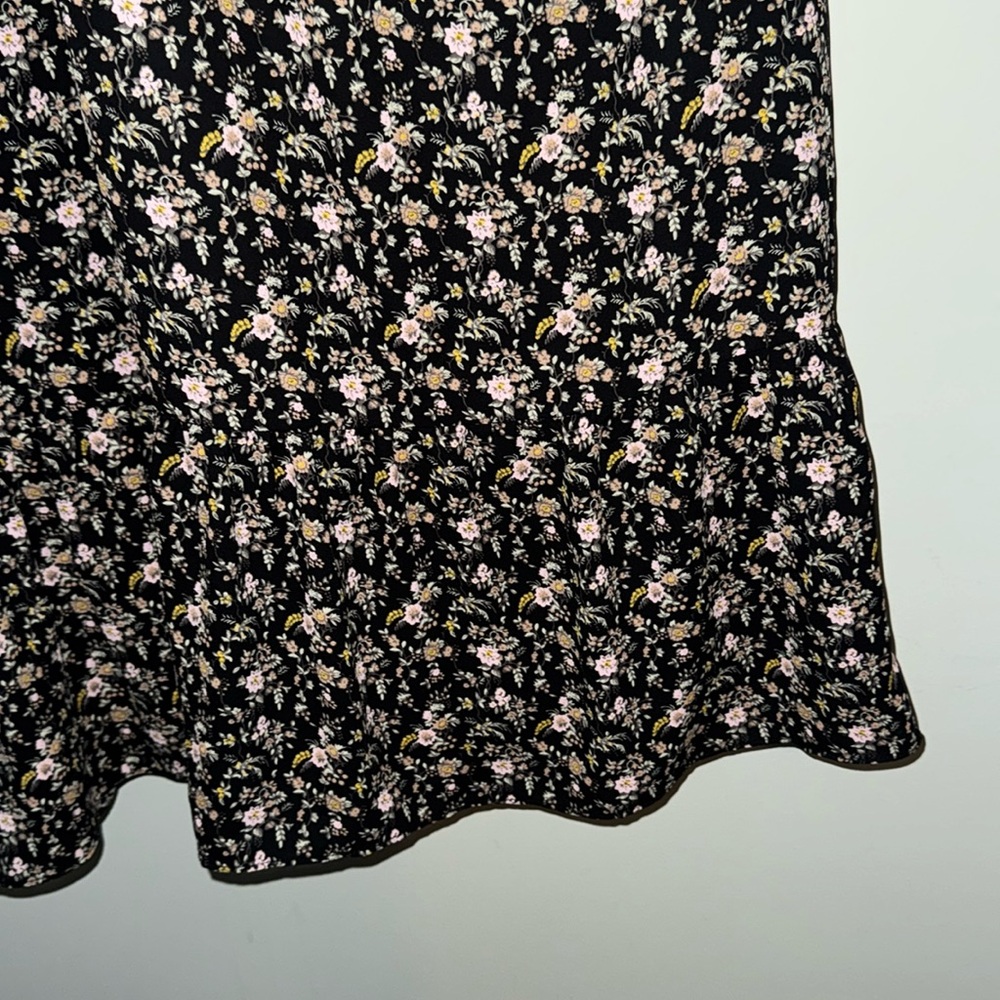 J. Crew Mercantile Floral Black Maxi Dress - Picture 4 of 6